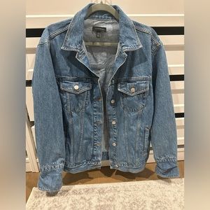 Topshop Oversized Denim Jacket, size 4